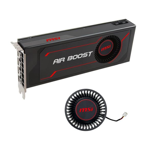 Pads MSI RX VEGA 64 Air Boost 8G OC Общедоступная видеокарта Турбо охлаждение замена вентилятора PLB07525B12HH 4PIN для MSI RX VEGA 56 AIR