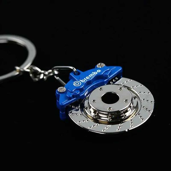 Keychains Bedanyards Carchain Multi-Color Metal Metal Wheel Breke Bream Bracket Car Motorcycle Pinging Gift Q240403