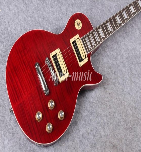 Arvinmusic New Arrival Custom Shop 1957 Standard Slash Electric Guitarred Tiger Flame Slash Signature Guitarguitarra1521564