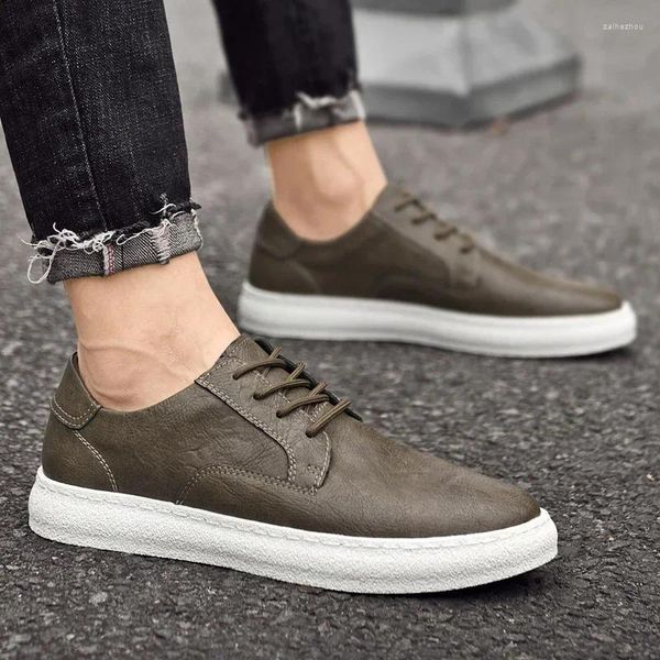 Casual Shoes Herren echte Leder Business Antiskid Outdoor Schuh einfach