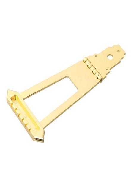 6 parti dello strumento di corde Gold Bridge Trapeze Tailpiece Archtop Jazz Guitar7217230