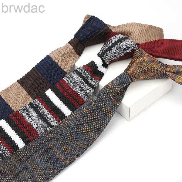 Ties cravatte per il collo Ianthe nuovissimo maschi di moda da uomo colorato tiete in maglia cravatte a maglia cravatta stretta magra magra cravate cravate strette cravatte 240407