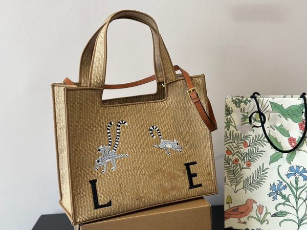Borse da spiaggia di design di lusso intrecciato intrecciato da borsa ricamato da donna sacchetti di moda sacchetti di borse per le borse a tracolla