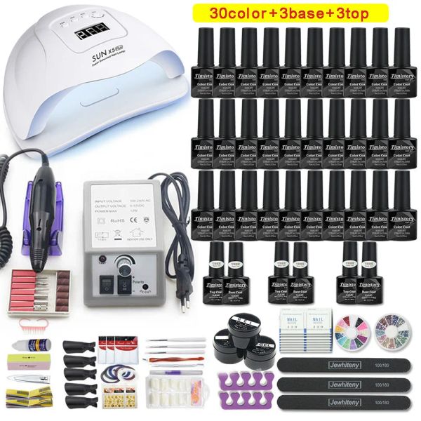 Kurutucular 120W/54W UV lamba Tırnak Seti Manikür Kiti 30/20 RENK VERNİK SET TAZI TAKIMI HINE KİTİ TAZE YAPILI