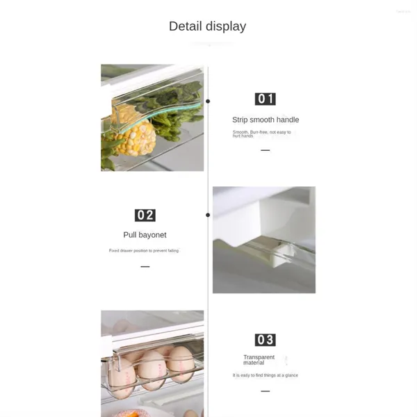 Mücevher Poşetleri Buzdolabı Organizatör Yumurta Buzdolabı Depolama Rafı Reff-Reff Çekmece Kutusu Taze Tutma Mutfak A