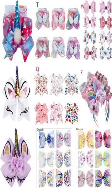 INS Girl Hair Bows Girl Barrettes Rainbow Mermaid Unicorn Design Girl Clippers Abbanda Clip per capelli Accessorio per bambini Multi5401514