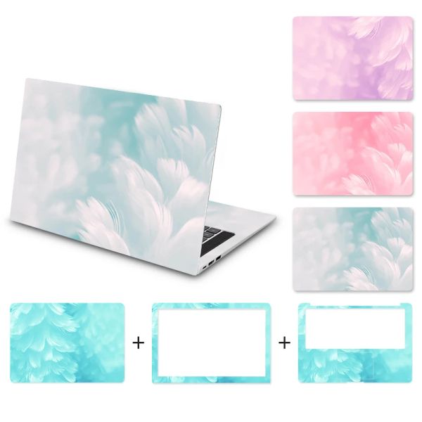 Skins Color Feather Cover Laptop Adesivo per laptop fai da te Skin Ins Style Film impermeabile per Lenovo/Dell/Asus/HP/Apple ecc.