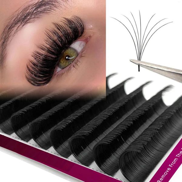 Ложные ресники Comango Cashmere 8-20 мм Easy Fan Matte Black Lashes Extensions C/D/DD Volume Mega Cilios Fanning