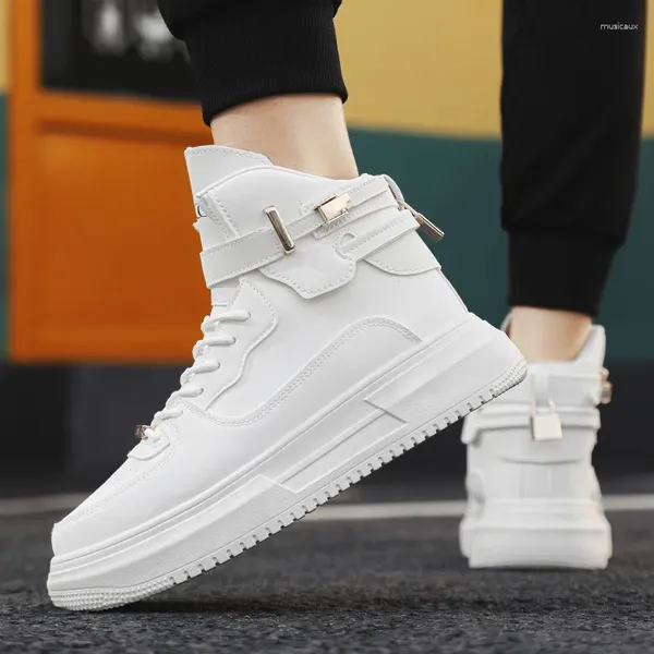 Casual Schuhe Hip Hop Street Straße Turnschuhe Männer dick unter weiße Mode Tenis Maskulino Erwachsener