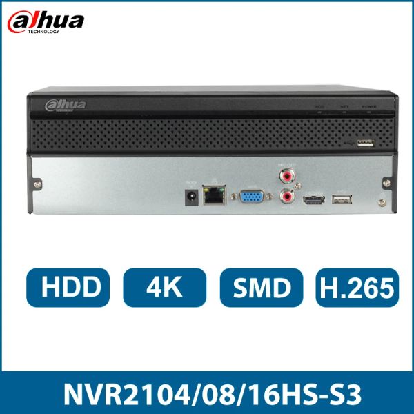 Gravador Dahua nvr 4/8/16Channels compactos 1U 1HDD ONVIF Proteção de segurança NVR2104HSS3 NVR2108HSS3 NVR2116HSS3 REVEDOR DE VÍDEO DE REDE