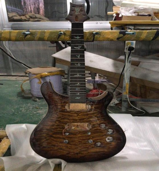 PROVA PRIVATO PRIVATA PAUL REED BROWN BROWLET MAPLET TROP CHITARTA ELETTRICA ABALONE BIRDS INLAY 2 PALLI HUMBUCKER LOGO EAGLE HE7231909