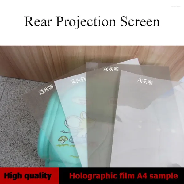Adesivi per finestre Sunice Autodesiva pubblicitaria 3D Film di proiezione olografica posteriore schermo posteriore 5 colori per scegliere