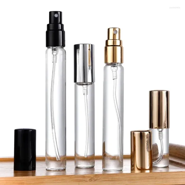 Aufbewahrungsflaschen transparentes Glas Kosmetikflasche 10 ml Wasserauffüllung Sonnencreme Subpacking Press Parfüm kleiner Sprühbestand