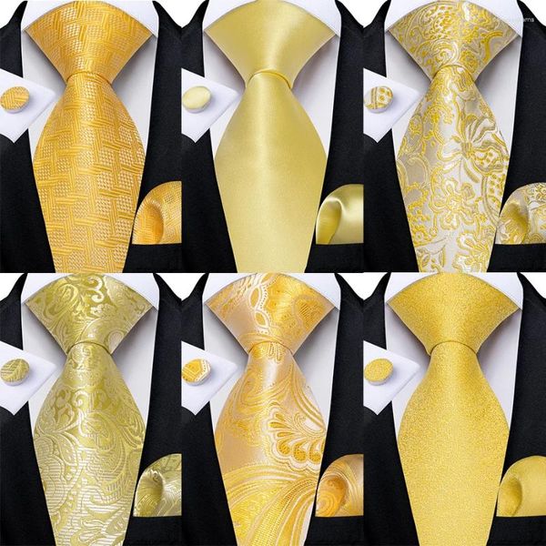 PACCHIO PASCHIO PAISLEY GIALLO SOLID FLORALE 8 CM LARGHTH SETA PER UOMINA LUSSO PROGE PROGE PARTE DELLA PARTI SUPETTI ACCESSORI DI ACCESSA