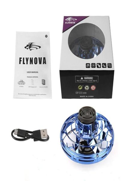 Flynova Flight Gyroscopio percorsi gratuiti UFO Boomerang Spinner Aircraft Color Box Box Batteria Metalworking Flash BBYNLD BDE_LUCK3095390