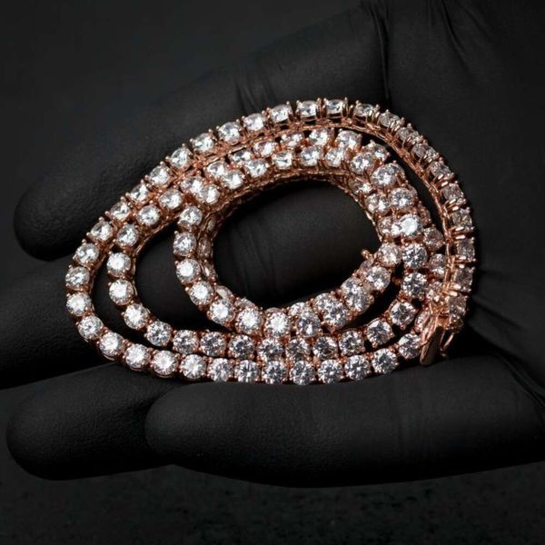Voino Custom Style Gold Lab Grown CVD VVS Diamond Cut per creare gioielli regolabili nella catena di tennis