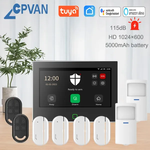 Kits cpvan Smart Home Alarme System Wireless Wi -Fi 4G House Ladre