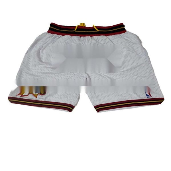 Jersey American Iverson White Gaston Pocket Basketball calça masculina shorts portos de shorts