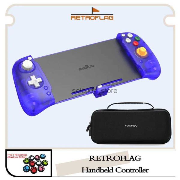 Controladores de jogo joysticks retroflag handheld controller plug and play with hall sensor drift games placa de jogo compatível com switch ns OLED console q240407