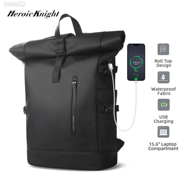 Multifunktionsbeutel Held Knight Mens Travel-Rucksack erweiterbar 15,6-Zoll-Laptop-Beutel mit USB-Anschluss wasserdichtes Rolling Casual Mochilas YQ240407