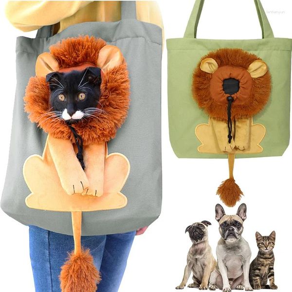 Carriers Cat Carrier Borsa per carriere gatti cucciolo da viaggio per esterno spalla di cotone singolo comfort borsetta borsetta con borsetta traspirata traspirante