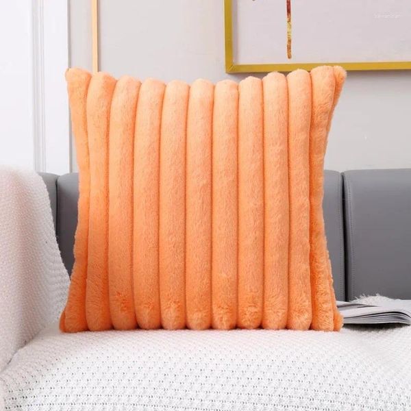 Travesseiro 1pcs Faux Pur Plexush Decorativo Covers de Caso Caso Caso Soft Prophases Home (18 x 18 polegadas)