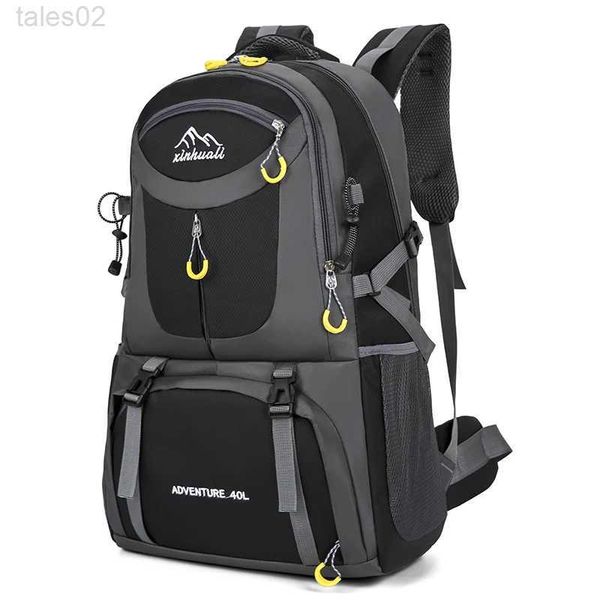 Multifunktionstaschen Black Mountaineering Rucksack Herren Sport multifunktional Frauen Wanderung YQ240407