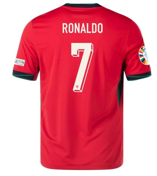 Ronaldo #7 Portekiz Evi Jersey Euro 2024