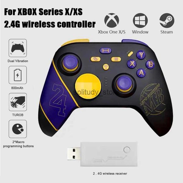 Oyun Denetleyicileri Joysticks N2 Kablosuz Oyun Kartı Denetleyicisi Xbox One PC 2.4G Kablosuz Alıcı Bağlantısı Çift Motor Titreşimi ile Bağlantı Q240407