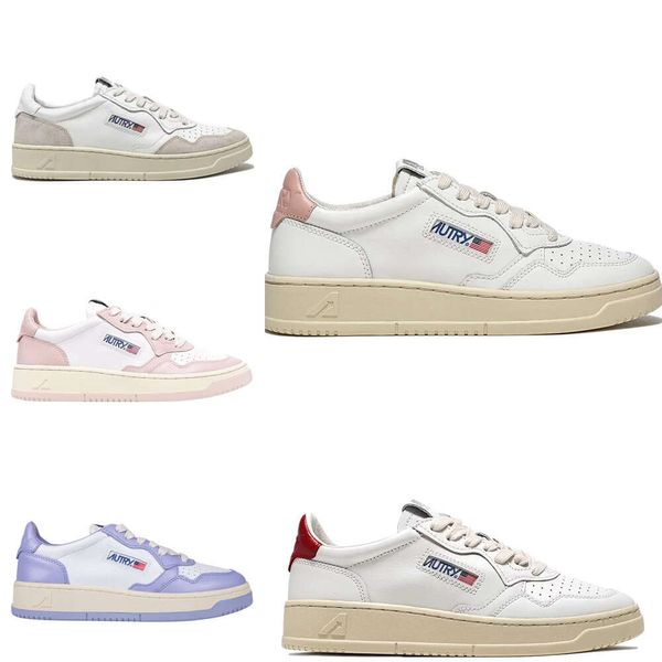 Scarpe casual auttrys designer di alta qualità scarpe casual marca americana auttrys rosa rosa panda pattinaggio a basso media collega di acrifoglio sneaker sport a due colori per uomini 337