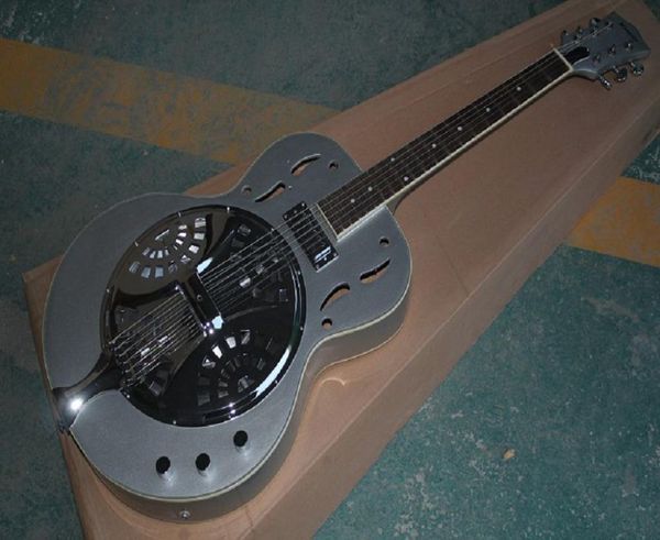 Guitarra elétrica cinza de maestro de alta qualidade maestro dobro em estoque3292319