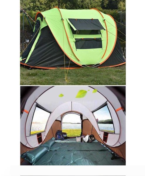 Vollautomatischer Instant -UP -Zelt wasserdichtes UV Outdoor Camping 34 Personen Wanderung Picknick Sonnenschutz für Fischerei Camping Park8468477