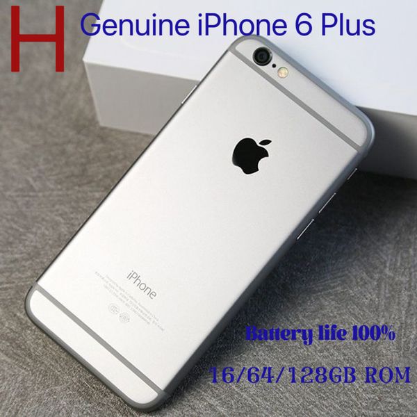 Desbloqueio original iPhone 6 Plus com impressão digital 5.5in A8 1G RAM 16/64/128 GB ROM iOS Desbloquear LTE 4G Life