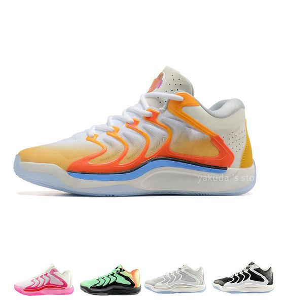 KD 17 Sunrise Basketbol Ayakkabıları Kevin Durant'ın Son İmza Ayakkabı Sneaker Sports Outdoors Atletik Ayakkabı Yakuda'nın Mağazası