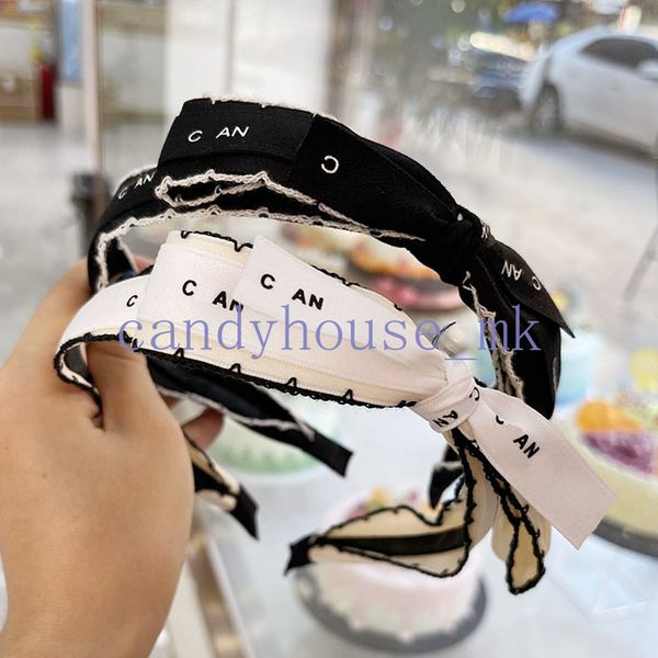 Designer Bandas de cabeceira banda de cabelo Mulheres garotas Carta de marca Triângulo Elastic Bow Bow Panves Sports Fitness Headwraps Jóias de acessórios para cabelos