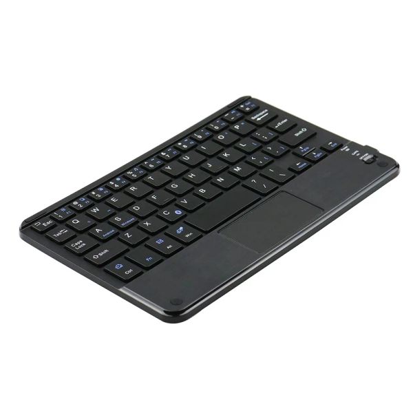 Tastaturen 7inch Ultraschall der drahtlosen Bluetooth -Tastatur mit integriertem Multitouch -Touchpad und wiederaufladbarem Akku für Android und Windows