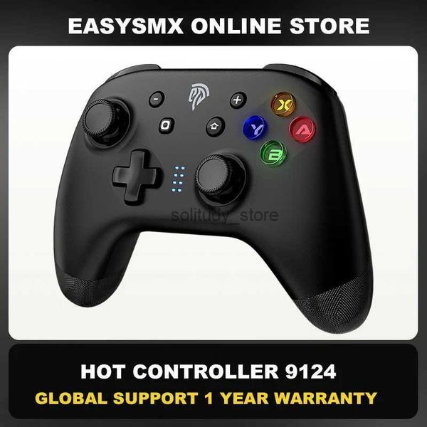 I controller di gioco joysticks EASYSMX 9124 Controller di gioco wireless adatto per joystick bluetooth su switch smartphones laptops e smart tvs q240407