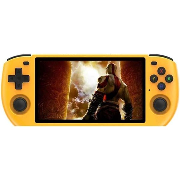 Powkiddy RGB10 Max3 Handheld Game Console - 5 -дюймовый экран IPS Retro Player с Wi -Fi, Bluetooth и поддержкой Linux с открытым исходным кодом (Blue Transparent)