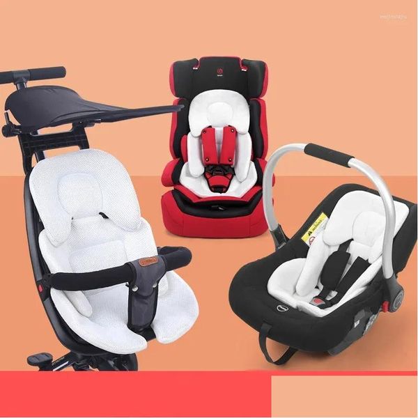Kinderwagen Teile Zubehör Baby Kissen Kinder Sitzplatz Einsetzen Kopfkörperstütze Kissen -Kindermatratze Mesh Atmungsfreie Liner ma ot3ai