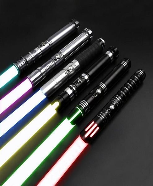 Cieltan Lichtschester Schwerer Duell Metalgriff RGB 12 Farbwechsel 10 Sätze von Schallquellenintensität FX FOC Spielzeug Geschenkset Laser Sword234612325