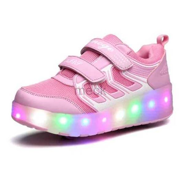 Atletico rullo all'aperto per bambini femminile femminile 2 ruote skate scarpe 2024 sport sport casual gioco regalo per ragazzi stivali da corsa sneaker 240407