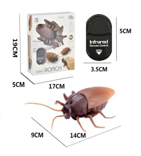 Giocattolo elettrico Halloween regalo infrarosso RC Remote Control Animal Kit di giocattolo per bambini adulti Smart scarafaggio Spider per il giocattolo di Halloween Y202831157