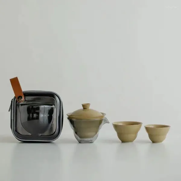 Чашки блюдцы Ding Yao-Huang Travel Tea Set Set