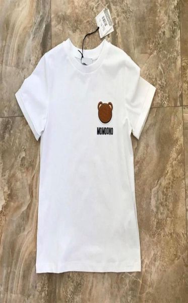 Infantil tshirts meninos camisa meninas tees top letter clássico urso bebê roupas de moda de moda de manga curta