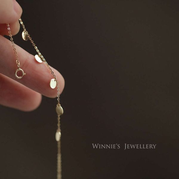 S Sterling Sier Golded поднятый блестящий браслет для маленьких золотых монет, женские мини-блестки, простой и элегантный браслет в стиле Instagram