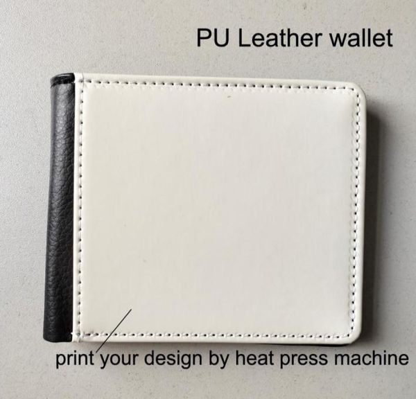 Pu aus Leder Brieftasche Sublimation Heat Press Men039s Wallet -Geldbörse kann Ihr eigenes Design per MACHE 100pcs4927499 drucken