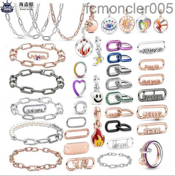 Für Charms Authentic 925 Silver Perlen ME Link Chain Armband Serie DIY Bead Kjy4