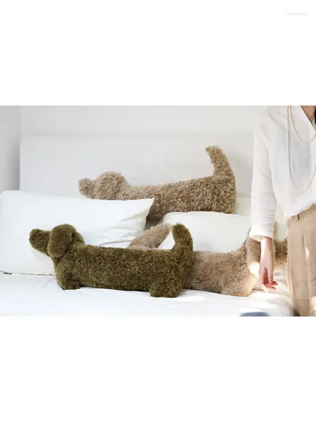 Подушка Rinoart Dachshund Dog Wool Long Strip Coll Throw Home Decarative wea eck gelf Дети дети день рождения подарки