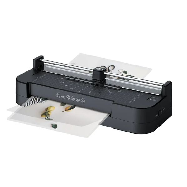 Laminator küçük plastik sızdırmazlık makinesi ev laminatör fotoğraf film laminasyon düz cetvel kağıt kesici allinon A4 Laminator FN336