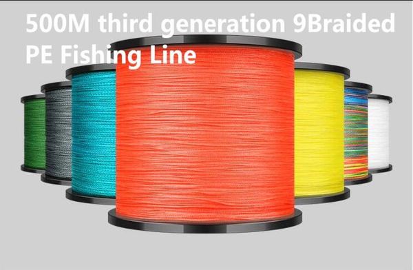 500m1640ft Terza generazione di terza generazione Linea di pesca 9 -COOLORS 8176LB Test per prestazioni di higrade in acqua salata Alta qualità2477631